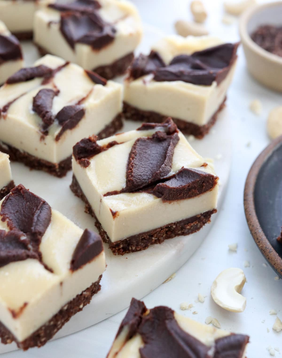 Raw Vegan Chocolate Swirl Cheesecake: Secret Veggies for Creamy Texture